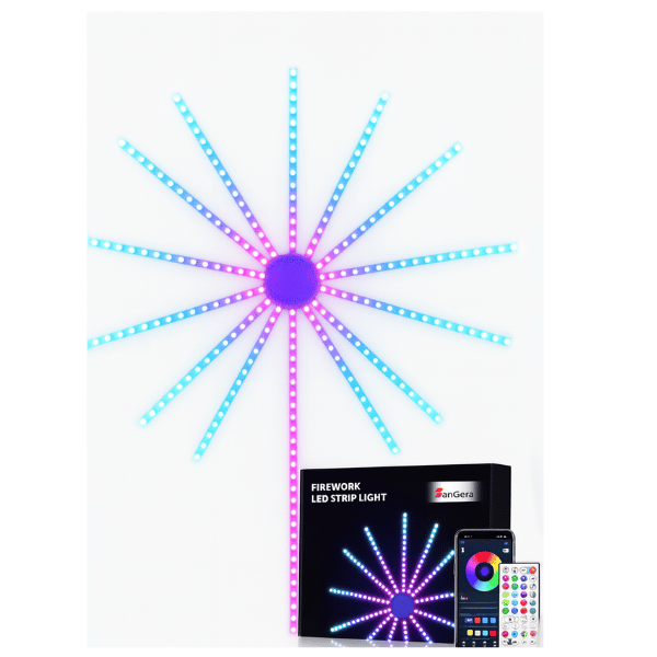 לדים לקיר בצורת זיקוקים