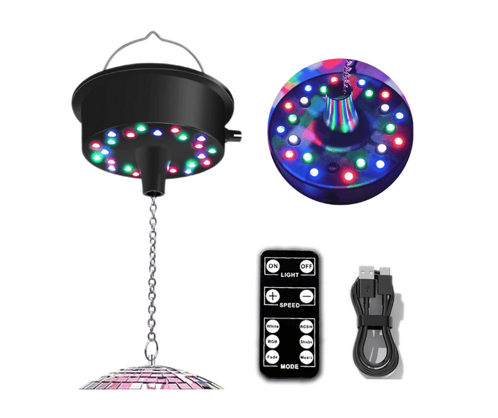 מנוע מסתובב לכדור מראות LED