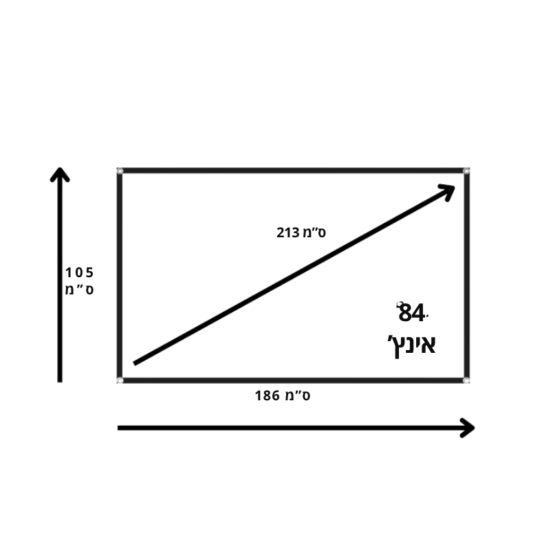 מסך מקרן מקופל - לתלייה