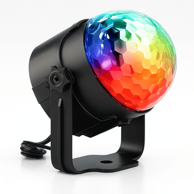 כדור קומפקטי מאיר עם שלט