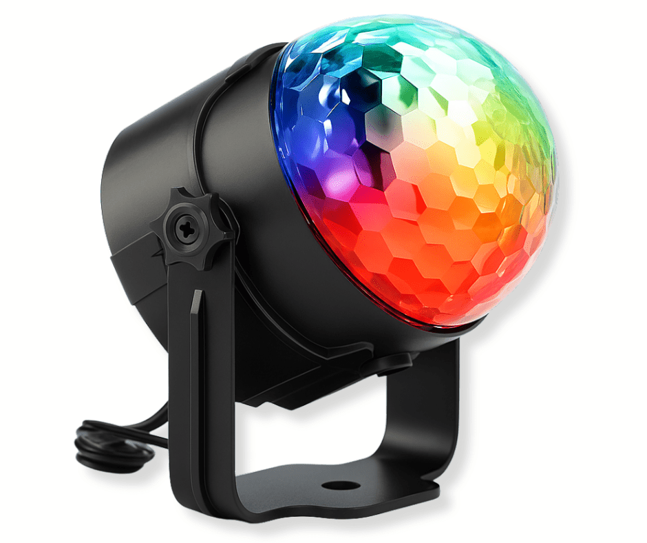 כדור קומפקטי מאיר עם שלט