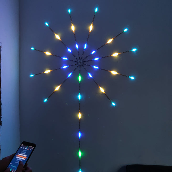 לדים לקיר בצורת זיקוקים