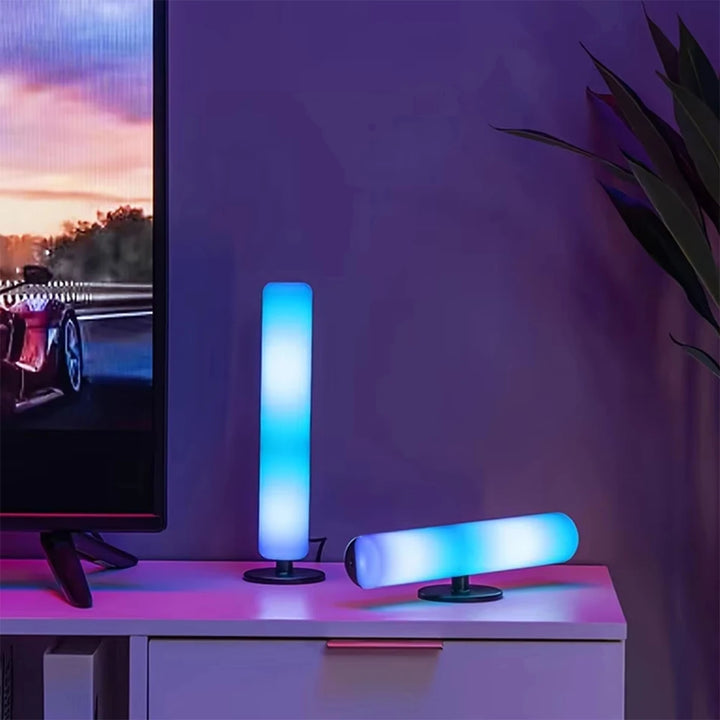 זוג תאורות RGB לאווירה עם סנכרון למוזיקה