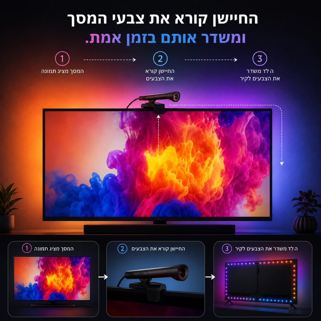 מערכת תאורה אחורית לטלויזיה